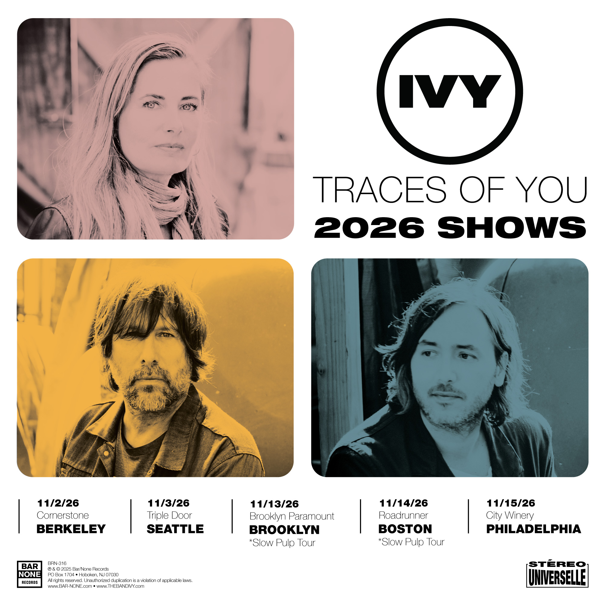 IVY: Shows - 11/2026